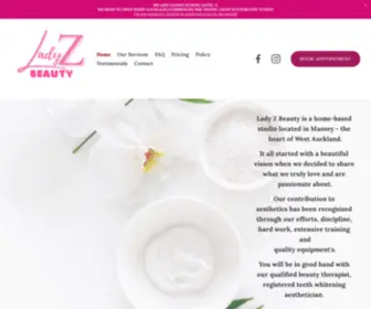 Ladyzbeauty.co.nz(LADY Z BEAUTY) Screenshot