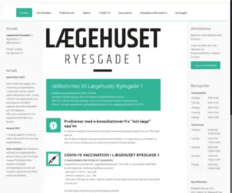 Laegerne.dk(Lægehuset ryesgade 1) Screenshot