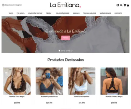 Laemiliana.com(La Emiliana) Screenshot