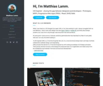 Laemmer.dev(UX Engineer) Screenshot