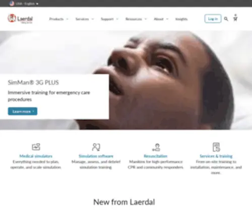Laerdal.fr(Laerdal Medical) Screenshot