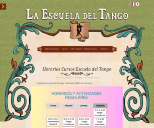 Laescueladeltango.com.ar(La Escuela del Tango) Screenshot