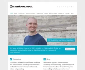 Lafabbricadellarealta.com(La Fabbrica della Realtà) Screenshot