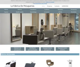 Lafabricadepeluquerias.com(Mobiliario de Peluquería) Screenshot