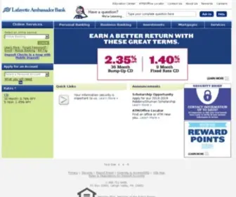 Lafambank.com(Personal Banking) Screenshot