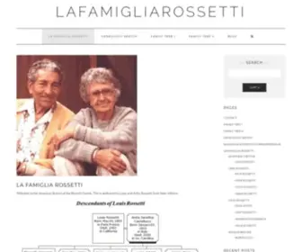 Lafamigliarossetti.com(lafamigliarossetti) Screenshot