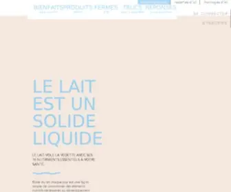 Lafamilledulait.com(Tout savoir sur le lait et sa production au Québec) Screenshot