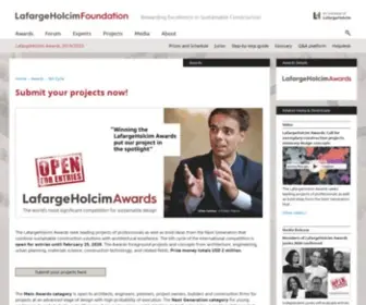 Lafargeholcim-Awards.org(6th Awards Cycle) Screenshot