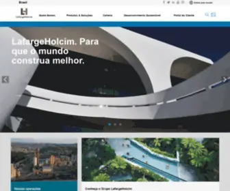 Lafargeholcim.com.br(Para que o mundo construa melhor) Screenshot