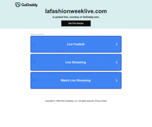Lafashionweeklive.com(LA Fashion Week Live) Screenshot