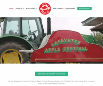 Lafayetteapplefest.org(LaFayette Apple Festival) Screenshot