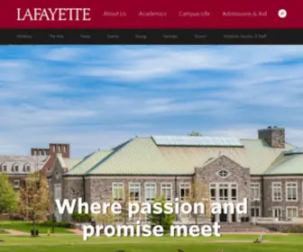 Lafayette.edu(Lafayette College) Screenshot