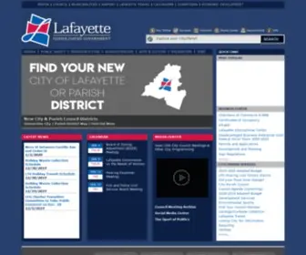 Lafayettela.gov(Lafayette Consolidated Government) Screenshot