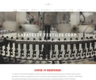 Lafayettetextile.com(Lafayette Textiles Corporation) Screenshot