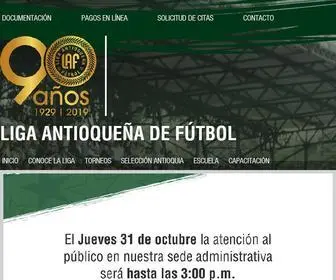 Laf.com.co(Liga) Screenshot