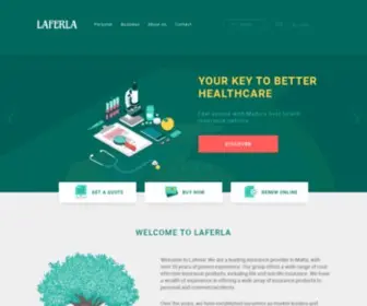 Laferla.com.mt(Insurance Malta) Screenshot