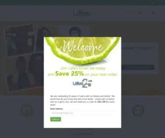 Lafes.com(Lafe's Natural BodyCare) Screenshot
