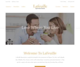 Lafeuilleapts.com(Lafeuille Apartments is a pet) Screenshot