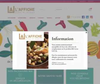 Laffiche.fr(Livraison de plateaux repas au bureau) Screenshot
