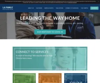 Lafh.org(LA Family Housing) Screenshot