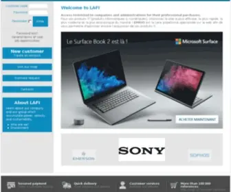 Lafi.fr(Revendeur informatique pour les entreprises) Screenshot
