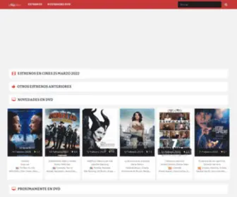 Lafilacero.com(Últimos Estrenos de Cine y DVD) Screenshot