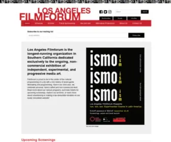 Lafilmforum.org(LA Filmforum) Screenshot
