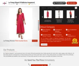 Lafirangisilouettes.com(La Firangi (Brand Of Malhotra Integrators)) Screenshot