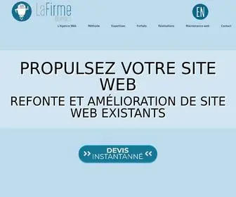 Lafirme.quebec(LaFirme Agence Web Quebec) Screenshot