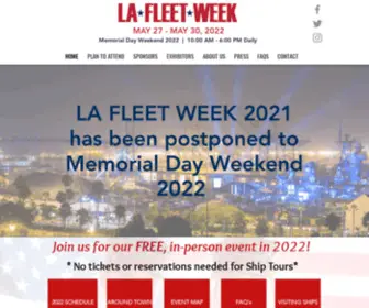 Lafleetweek.com(LA Fleet Week) Screenshot