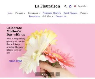 Lafleuraison.ca(La Fleuraison) Screenshot