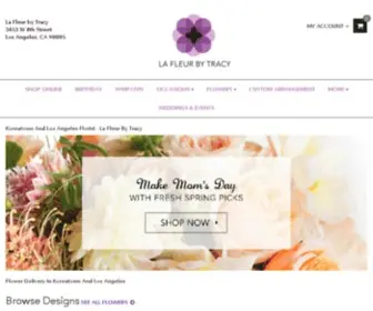 Lafleurbytracy.com(Los Angeles Florist) Screenshot