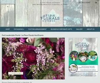 Lafleurfloralsandevents.com(Fort Lauderdale Florist) Screenshot