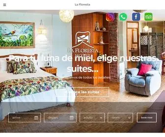 Laflorestahotel.com(Baños Ecuador) Screenshot