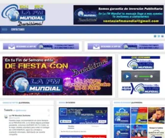 Lafmmundial.com(Página oficial de La FM Mundial) Screenshot