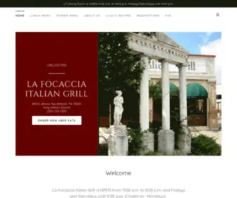 Lafocaccia-Italian-Grill.com(La Focaccia Italian Grill) Screenshot