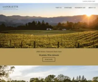 Lafollettewines.com(An Ongoing Dialogue With Singular Vineyards) Screenshot