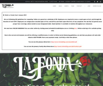 Lafondaflg.com(A Reputation in Fine Mexican Dining) Screenshot