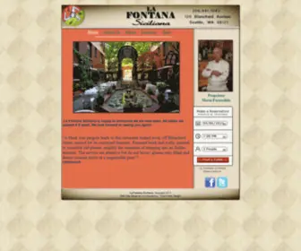 Lafontanasiciliana.com(La Fontana Siciliana is Seattle) Screenshot