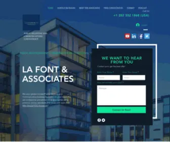 Lafontandassociates.com(Communication Strategy and Crisis Management) Screenshot