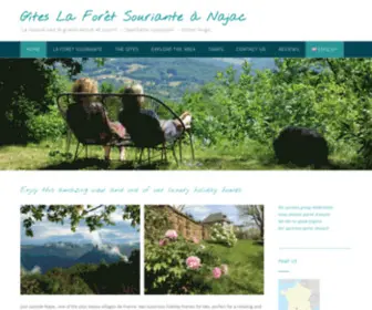 Laforetsouriante.fr(Gîtes La Forêt Souriante à Najac) Screenshot