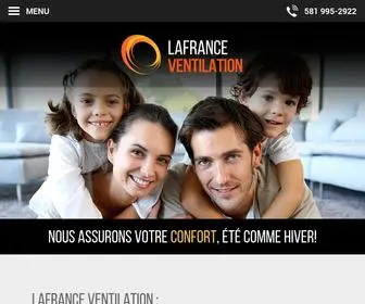 Lafranceventilation.ca(Lafrance) Screenshot