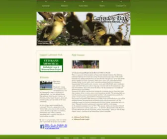 Lafrenierepark.org(Jefferson Parish's Largest East Bank Park) Screenshot