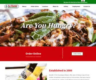 Lafuenterestaurants.com(La Fuente Mexican Restaurants) Screenshot