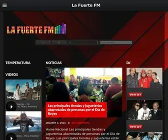 Lafuertefm.com(La Fuerte FM) Screenshot