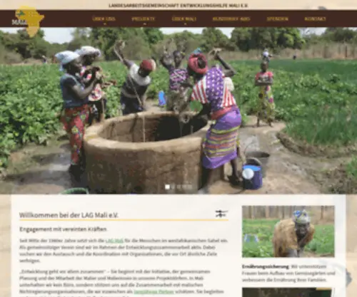 Lag-Malihilfe.de(Landesarbeitsgemeinschaft Bayern Entwicklungshilfe Mali e.V) Screenshot