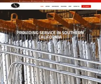Lagalvanizing.com(LA Galvanizing) Screenshot