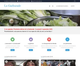 Lagarburade.org(Association La Garburade) Screenshot