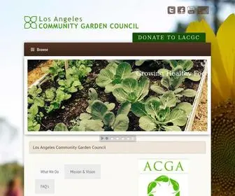 Lagardencouncil.org(Los Angeles Community Garden Council) Screenshot