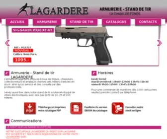 Lagardere.ch(Armurerie Lagardere SA) Screenshot